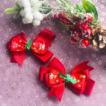 Новогодние Бантики и заколочки ручной работы, в Анжеро-Судженске