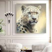 Картины маслом леопард интерьерная живопись маслом на холсте, в Краснодаре