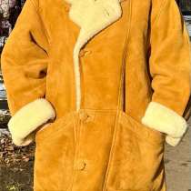 Дубленка натуральная, Англия, коричневая рыжая, в Москве