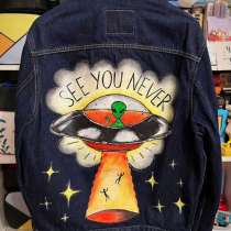 Авторская джинсовая куртка, в Москве