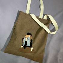 "Чтение и кофе" &mdash; ручной шоппер из канваса, в Чебоксарах