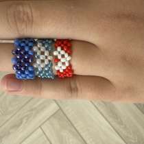 Колечко из бисера с сердечком, в Москве