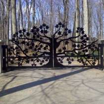Ворота художественная резка, в Москве