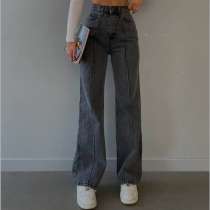 Джинсы женские с высокой посадкой трубы прямые, в Тюмени