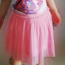 Плисерованная юбка для девочки розовая, в Краснодаре