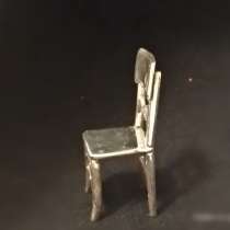 Серебряная антикварная миниатюра- стульчик, в Магнитогорске