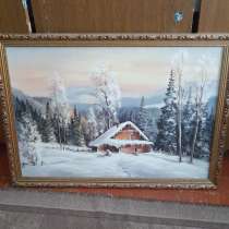 Картина написана в честь зимней погоды, в Зернограде