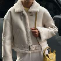 Дубленка авиатор зимняя женская, в Тюмени