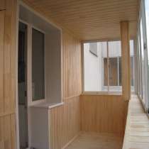 Отделка 6 м балкона деревянной вагонкой, в Дзержинском