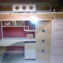 Кровать-чердак со столом и шкафом г. Ижевск, в Тольятти