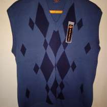 Новый свитер без рукавов, серо-синий, размер 50, рост 4, в г.Макеевка