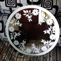 Зеркало настенное круглое с цветами новое, в Рязани