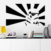 Наклейка на окно и стену Штурмовик, в Москве