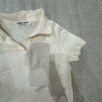 Молочная футболка с воротником для девочки, в Уфе