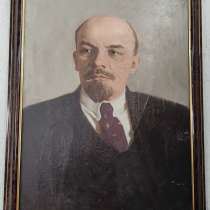 Портрет Ленин, холст, масло, НХ 70 х 100 см, в Ставрополе