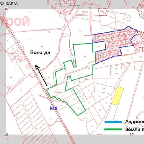 Поселок андреевский карта