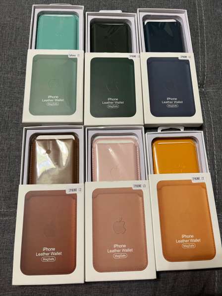 Чехол-бумажник Apple MagSafe для iPhone, кожа в Люберцы фото 3