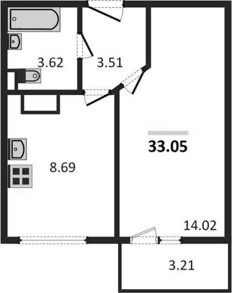 Продам однокомнатную квартиру в Волгоград.Жилая площадь 33,05 кв.м.Этаж 14.