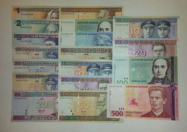 Литва 1991г 1000, 500лит и 1994г 100лит SAA. UNC. РЕДКИЕ в Санкт-Петербурге фото 7