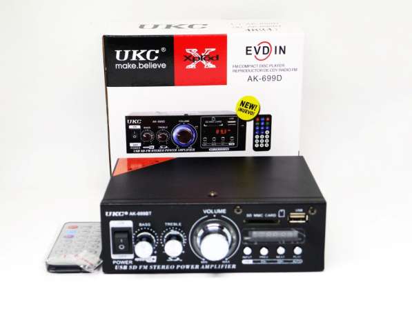 Усилитель звука UKC AK-699BT - Bluetooth, USB, SD-карта, MP3 в 