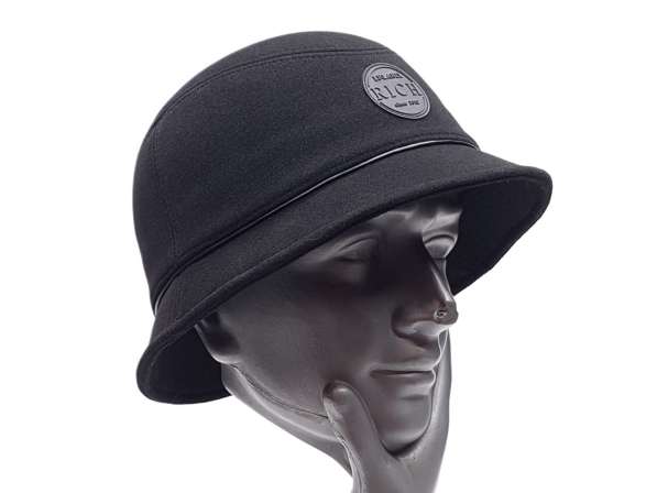 Шляпа панама мужская шерстяная LF Rich (черный) в Москве фото 10