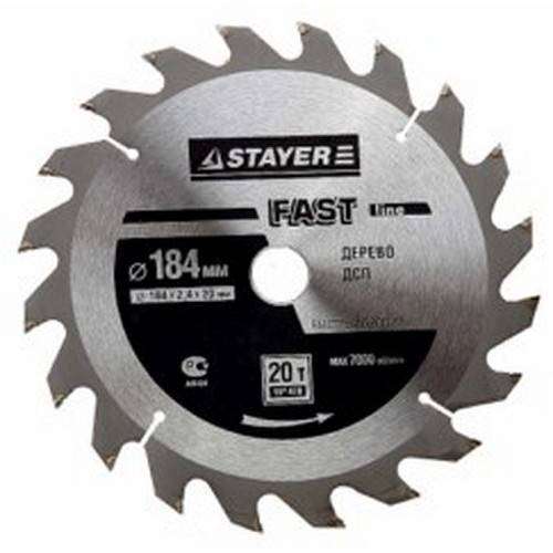 Диск пильный по дереву STAYER MASTER FAST-Line 3680-190-30-24