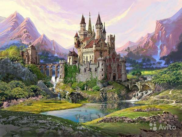 Картина по номерам "Волшебный замок" 40х50