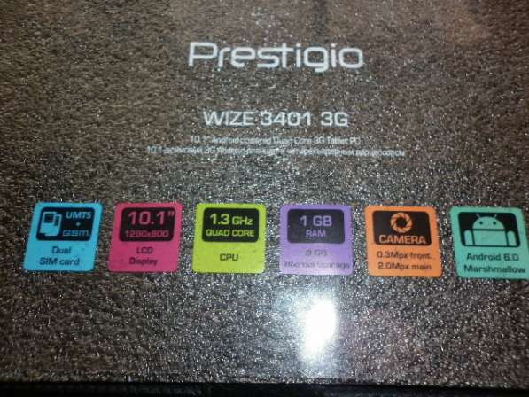 Планшет prestigio Wize 3401 3G c чехлом в Белгороде фото 3
