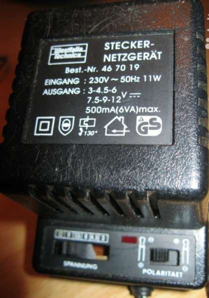 Адаптер блок питания электроника stecker-netzgerat в Сыктывкаре фото 4