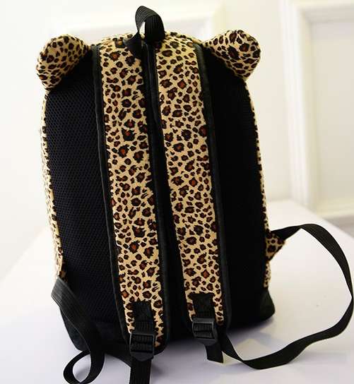 Рюкзак городской Леопард с ушками в фото 4