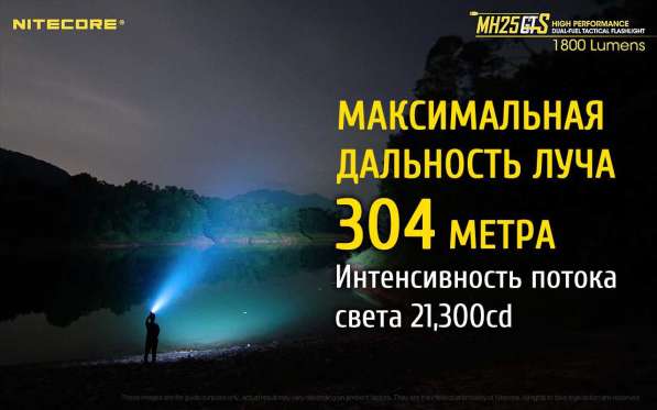 NiteCore Подствольный, аккумуляторный фонарь NiteCore MH25GTS, на светодиоде Cree XHP35 HD в Москве фото 8