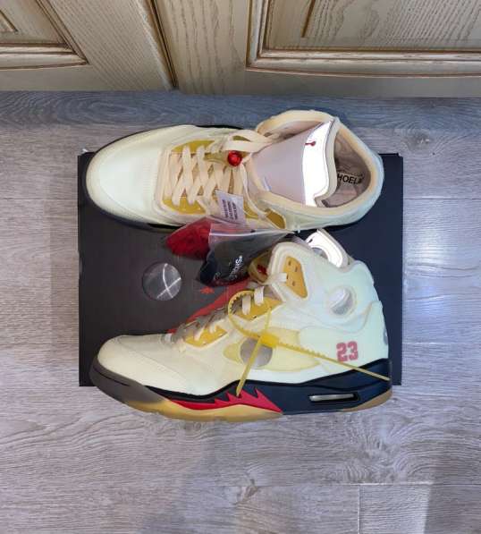 Nike Air Jordan 5 x Off White Retro Sail в Москве фото 3