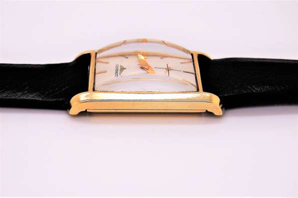 Мужские винтажные золотые наручные часы 14k Longines в Москве фото 6