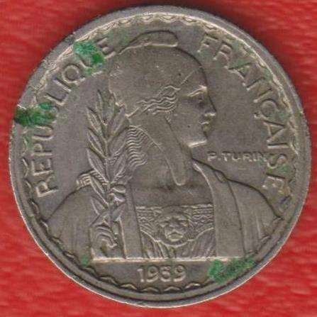 Индокитай Французский 10 центов 1939 г. в Орле