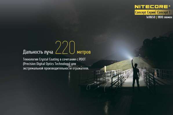 NiteCore Фонарь NiteCore CONCEPT 1 в Москве