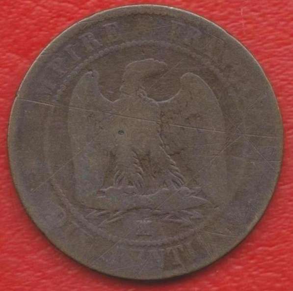 Франция 10 сантимов 1856 г. МA Наполеон III