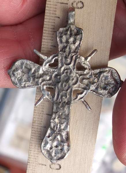 Серебряный нательный крестик в Ставрополе фото 3