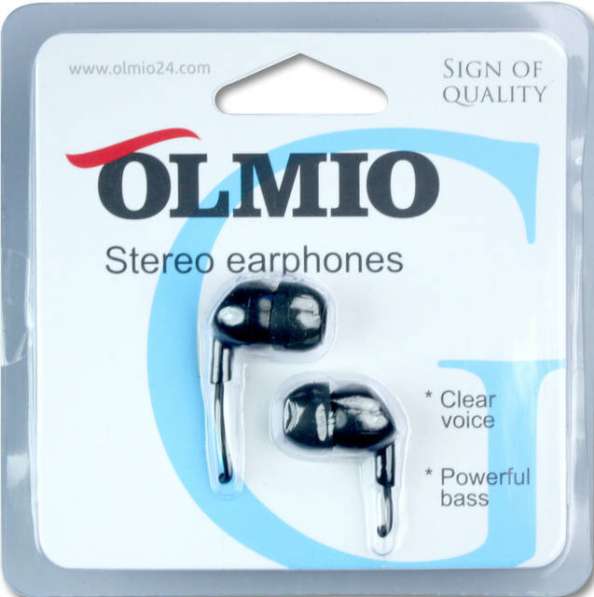 Наушники проводные OLMIO Earphones Black