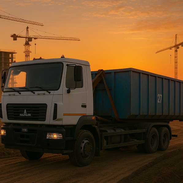 Вывоз строительного мусора контейнером в Истре фото 5