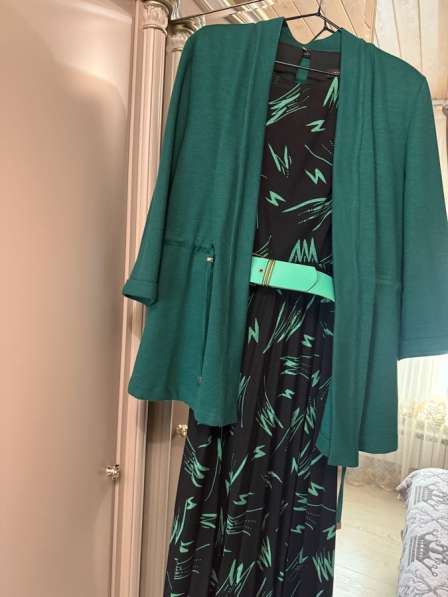 Платье с кардиганом