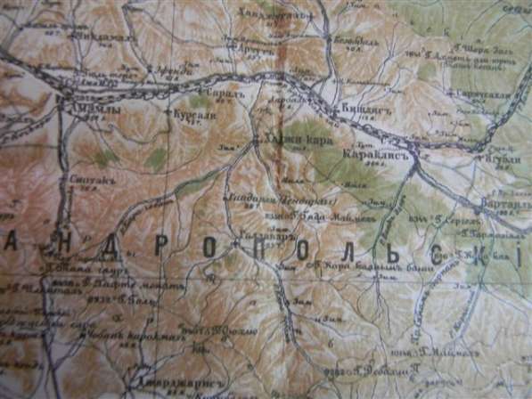 Старые топографические карты Закавказья в фото 10