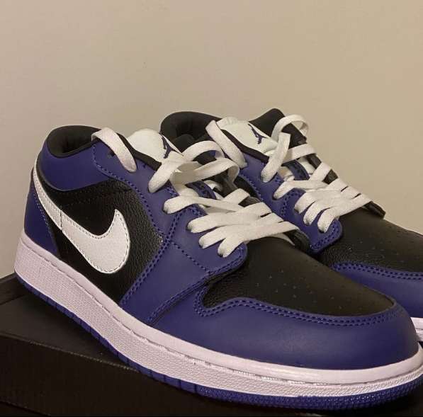 Air Jordan 1 Retro Low “Court/Purple Black”