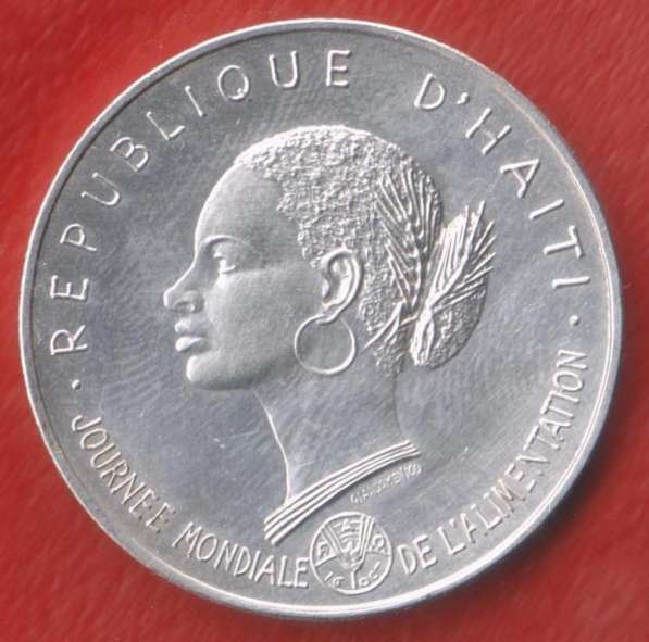 Гаити 50 гурдов 1981 г. ФАО FAO R серебро в Орле