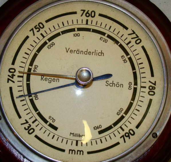 Старинный барометр (D637) в Москве фото 4