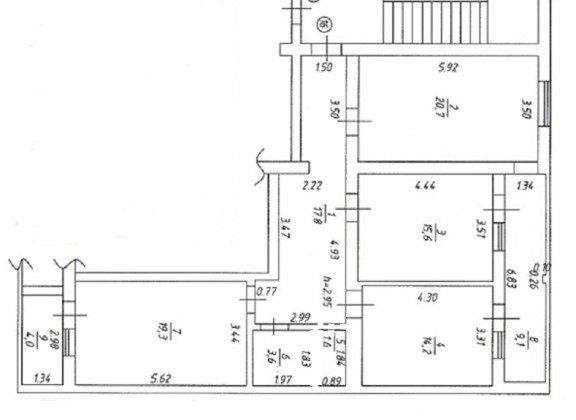 Продам трехкомнатную квартиру в Краснодар.Жилая площадь 106 кв.м.Этаж 4.Дом кирпичный.