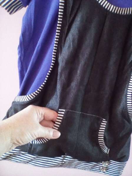 Новая футболка женская кенгуру фиолетовая трикотаж в Самаре фото 5