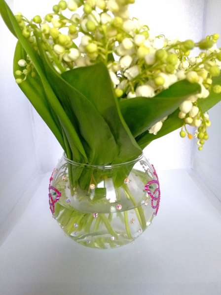 Стеклянная ваза для цветов в Краснодаре
