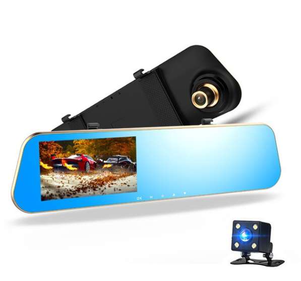 Зеркало-видеорегистратор с камерой (S90)