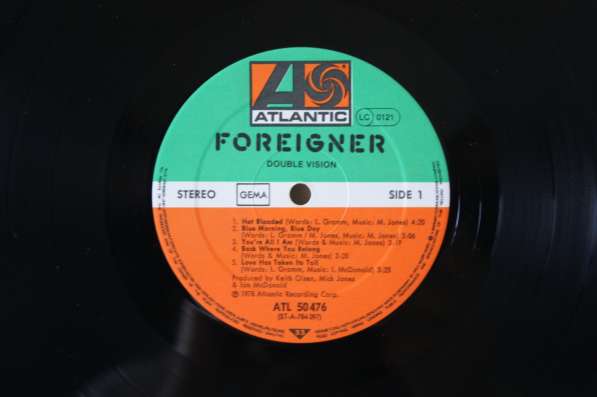 FOREIGNER-1978 Made In W. Germany в Москве фото 3