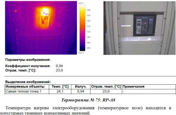 Проверка тепловизором (обследование, неразрушающий контроль) в Москве фото 5